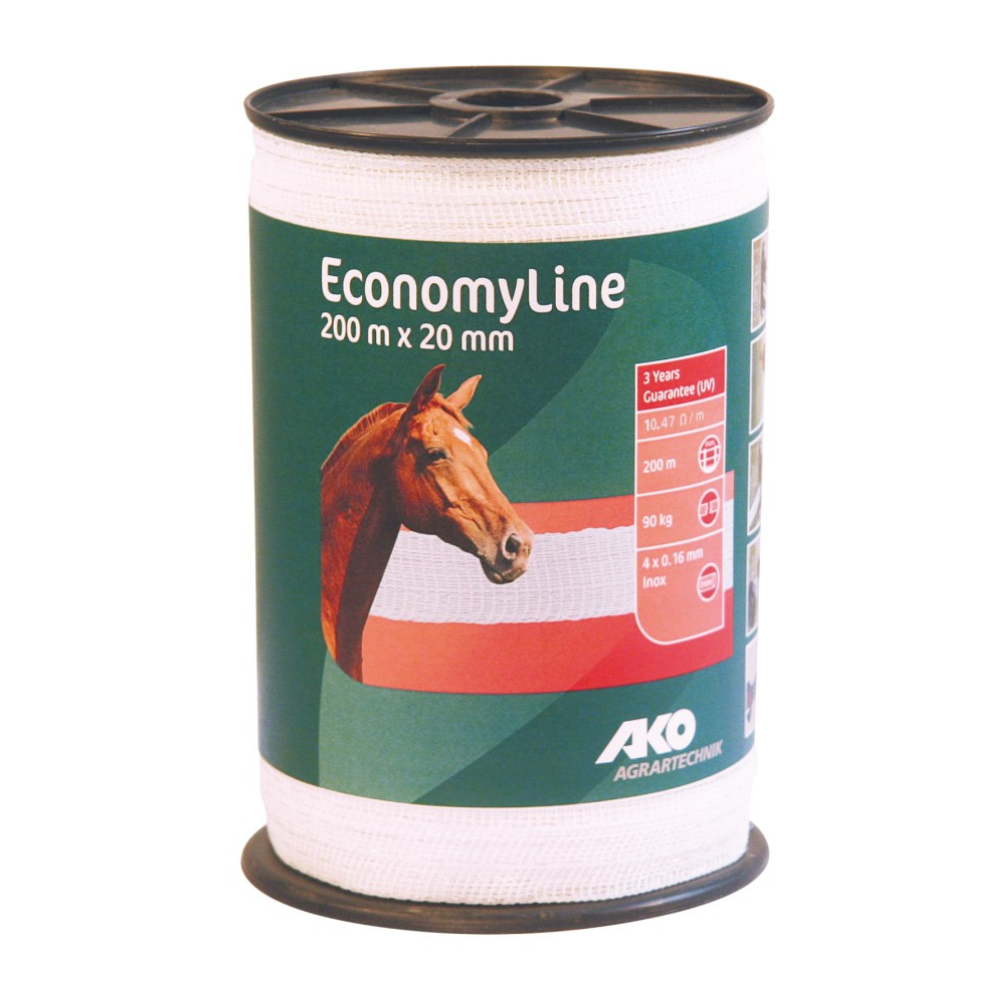 Elektriskā gana lenta EconomyLine, 200 m x 20 mm